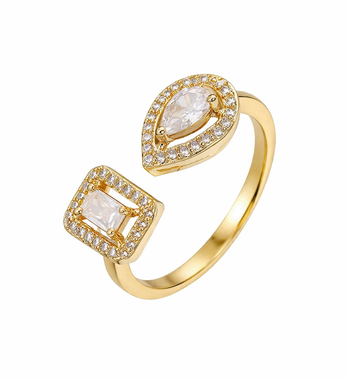 Ring mit Doppelstein