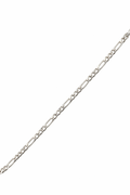 Figaro-Panzerarmband (flach-gedrückt diamantiert)