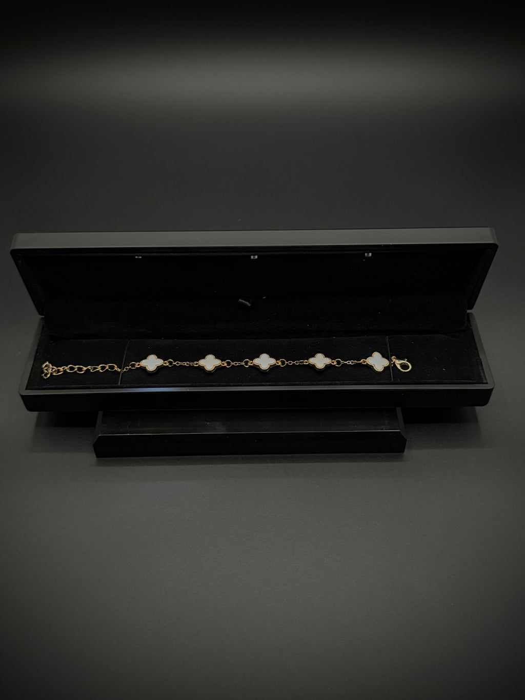 Kleeblatt Armband "weiß"