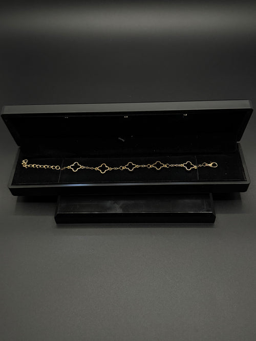 Kleeblatt Armband "schwarz"